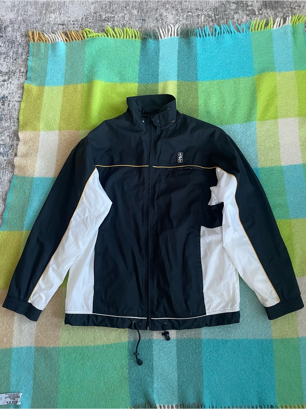 Vintage lotto retro sports track jacket black